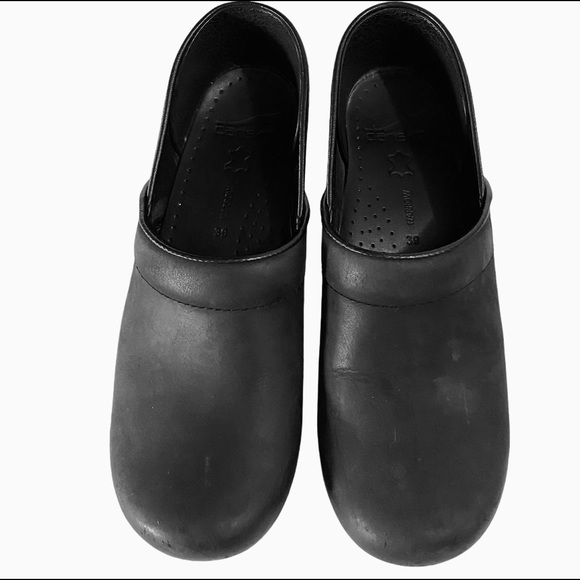 Dansko Clogs Oiled Leather Sz 39 Narrow - Picture 7 of 14